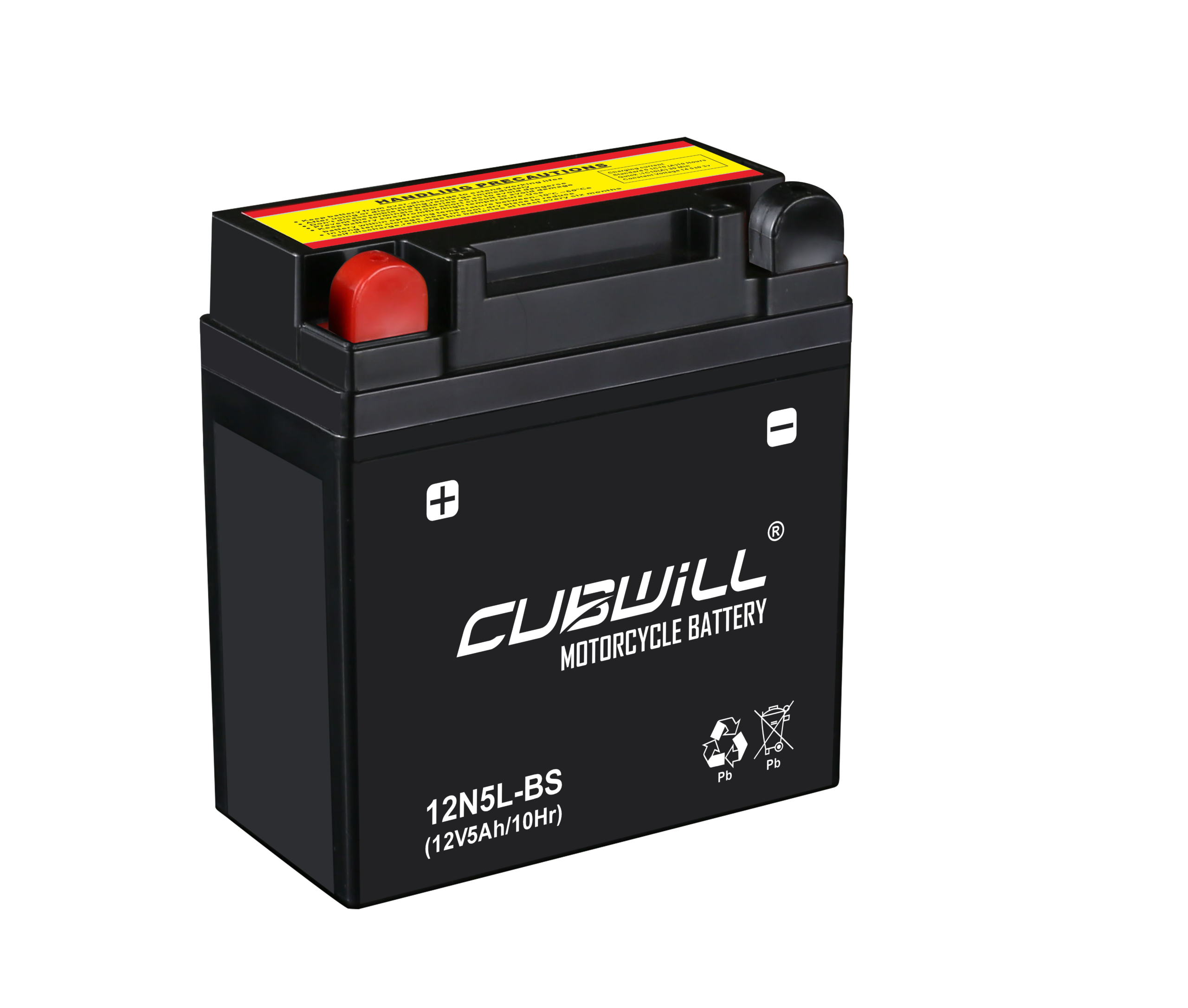 CUBWILL 12N5L-BS AGM motorcycle battery