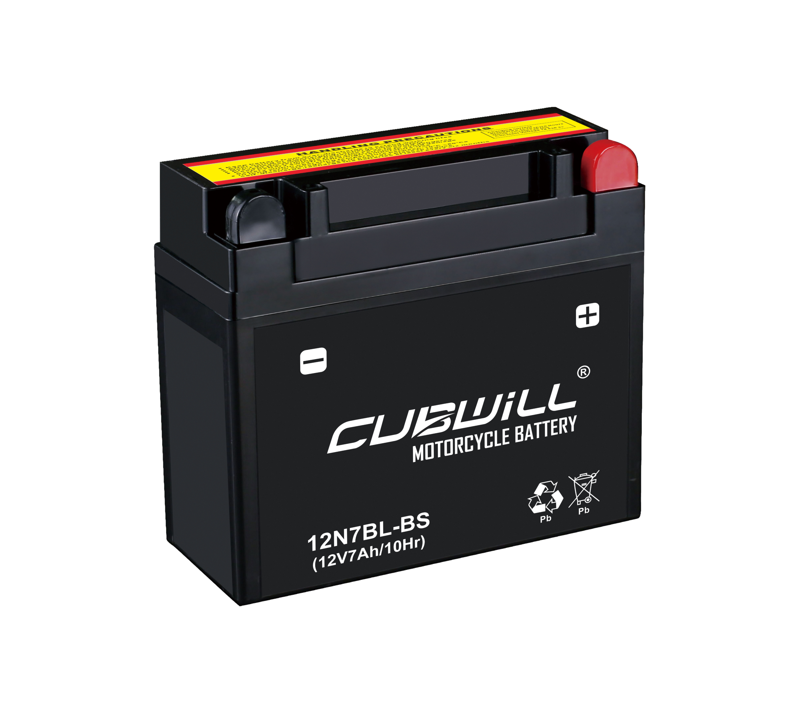 CUBWILL 12N7BL-BS AGM motorcycle battery
