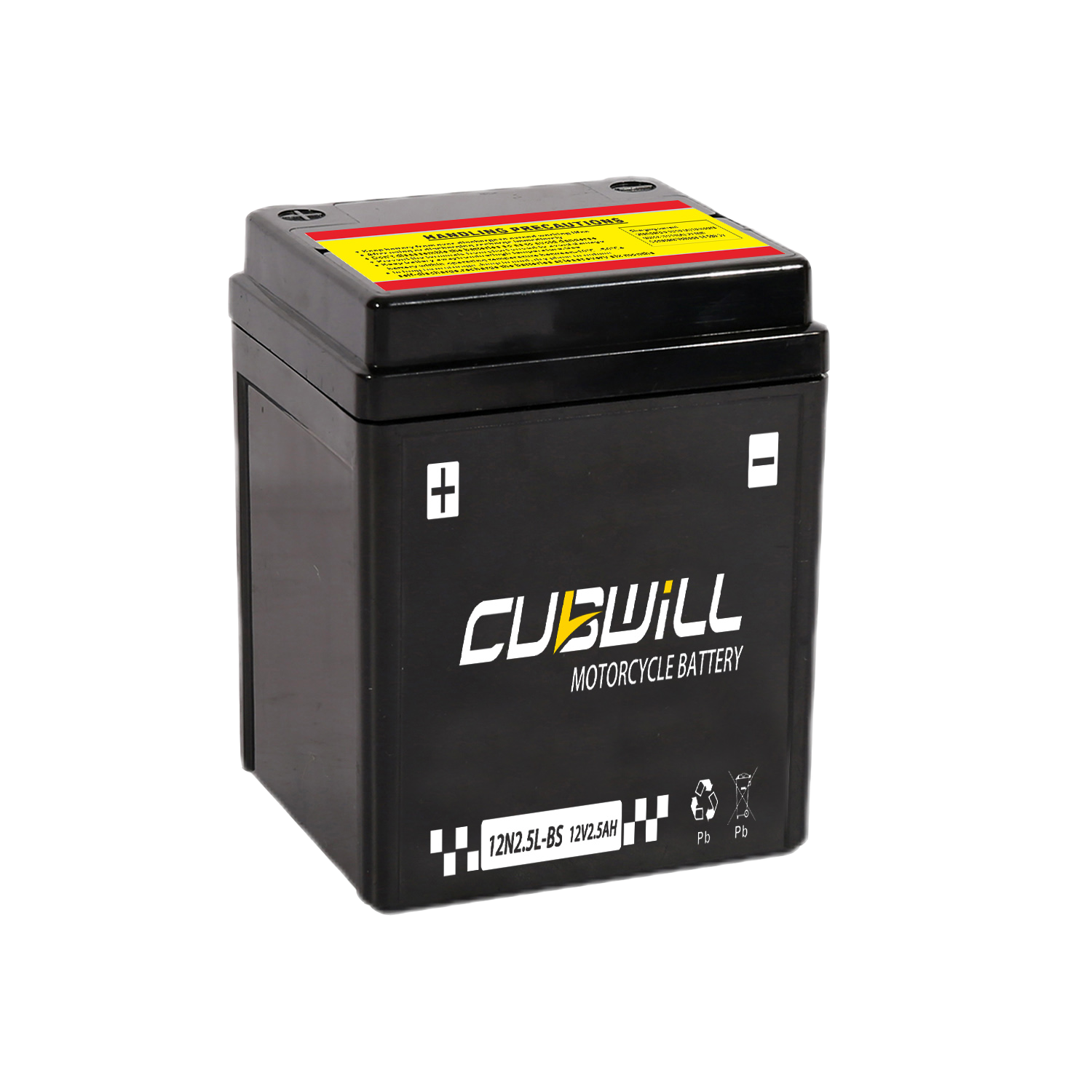 CUBWILL 12N2.5L-BS AGM motorcycle battery