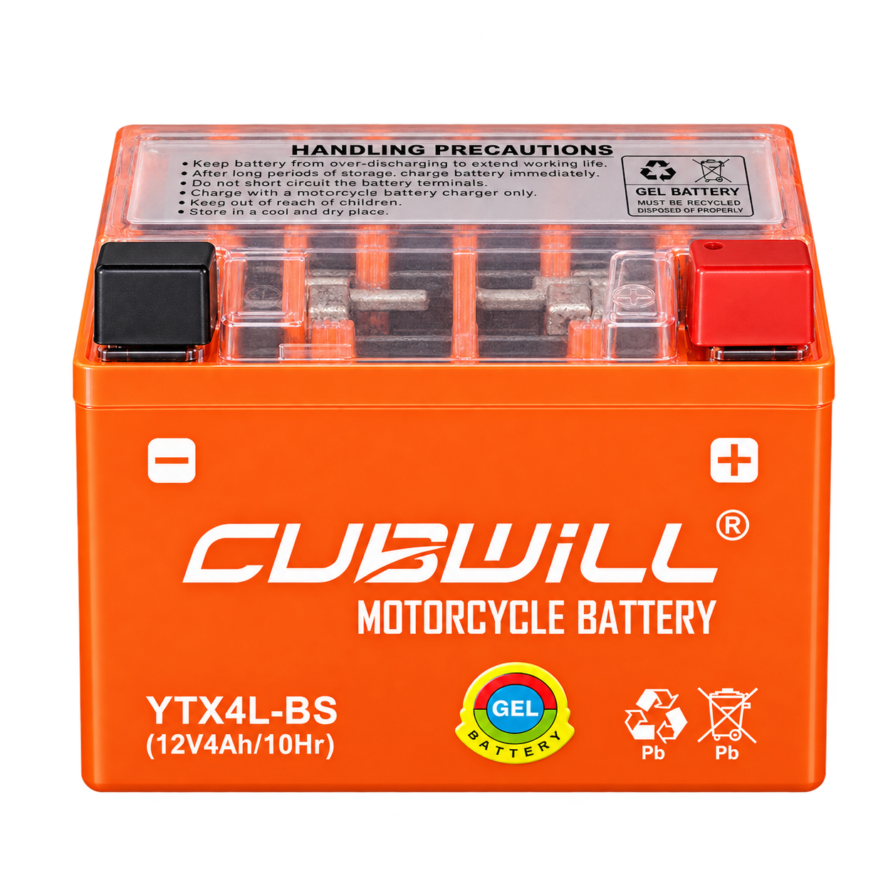 CUBWILL YTX4L-BS GEL motorcycle battery