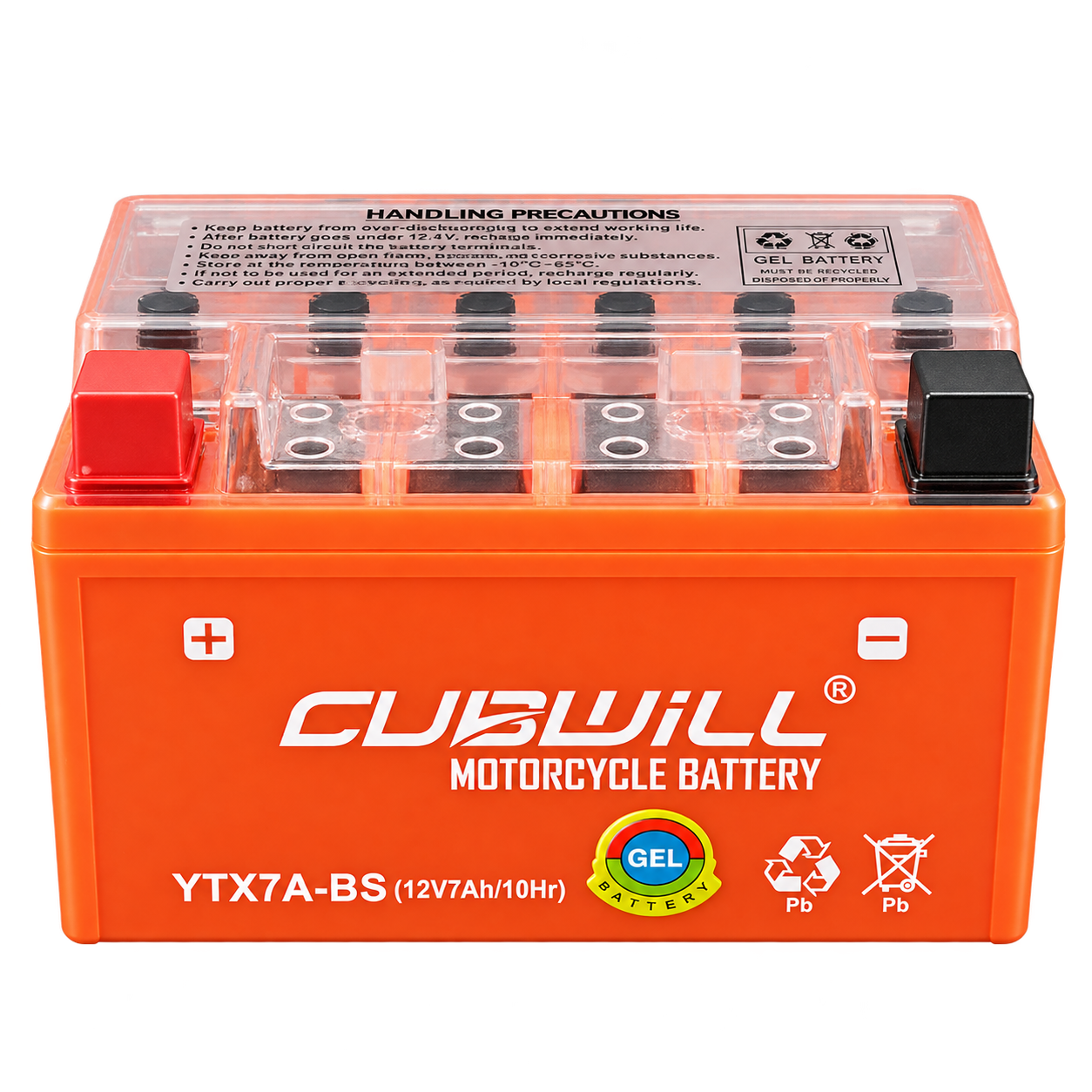 CUBWILL YTX7A-BS GEL motorcycle battery