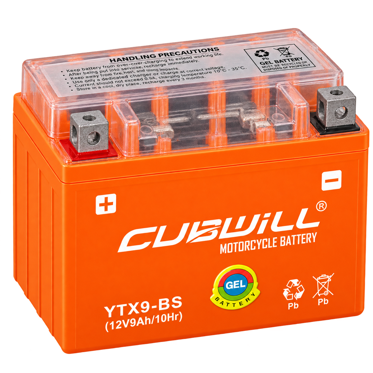 CUBWILL YTX9-BS GEL motorcycle battery