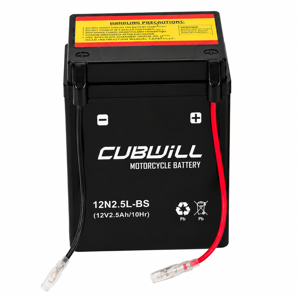 CUBWILL 12N2.5L-BS AGM motorcycle battery