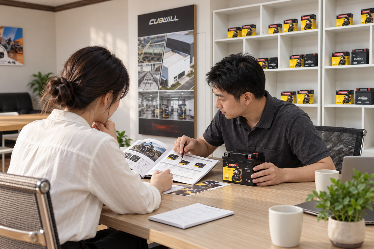 Illustrative product consultation in the CUBWILL showroom